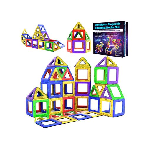 Diğer 131747651 Desire Deluxe Manyetik Blok Seti Stem & Montessori Eğitim Seti Okul Öncesi Ve İlkokul Çocukları İçin Sınırsız Yaratıcılık Bpa İçermez 3+ Yaş 40 Parça