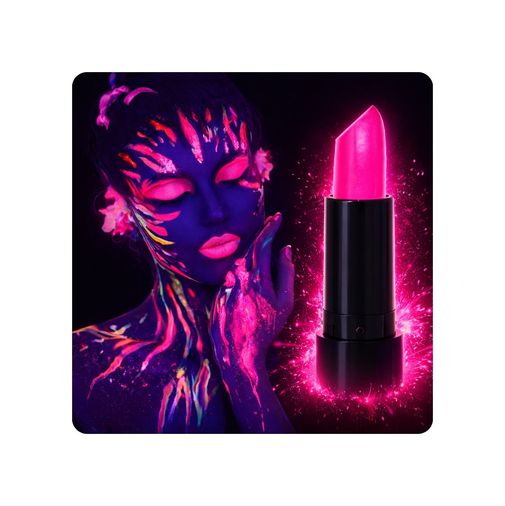 Diğer 131841814 Uv Neon Pembe Ruj Karanlıkta Parlayan Makyaj Boyası - Huvj-874143 Standart
