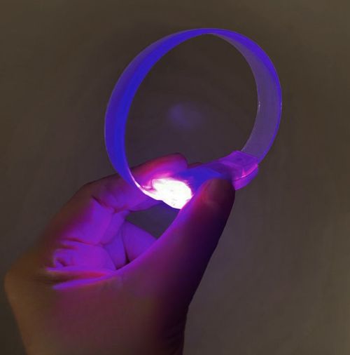 Diğer 131841826 3 Modlu Pilli Led Işıklı Esnek Parti Bilekliği Mor - Huvj-874116 Standart