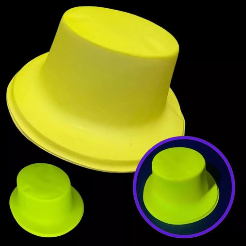 Diğer 131841847 Neon Partisi Sarı Renk Plastik Fötr Şapka - Huvj-874097 Standart