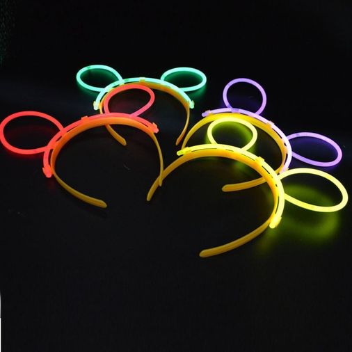 Diğer 131841852 Glow Taç Fosforlu Taç Karışık Renk 12 Adet - Huvj-874070 Standart