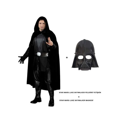 Diğer 131850553 Star Wars Luke Skywalker Pelerini Yetişkin Ve Maskesi - Huvj-763856 Standart