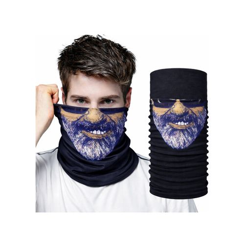 Diğer 131854045 Sakallı Yüz Desenli Baf Buff Çok Amaçlı Boyunluk &amp Maske 1 No - Huvj-731092 Standart