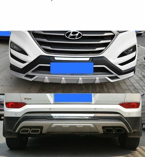 Diğer 1401032624PN1 Hyundai Tucson Ön Arka Tampon Koruması Difüzör 2015 - 2017 Arası Modellere Uyumlu 2.model