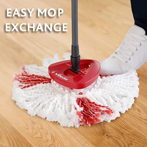Diğer 142783243749780140557466 Turbo 2In1 Komple Temizlik Seti, 130 Cm Uzayan Sap, Üçgen Başlık Açık Gri