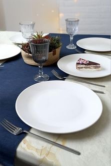 Diğer 142783243875370140557466 Beyaz Ege Servis Tabağı 26 Cm 6 Adet 006 Açık