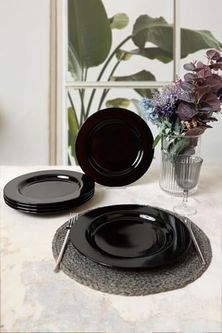 Diğer 142783243876490140557466 Siyah Assos Servis Tabağı 28 Cm 6 Adet 650 Açık