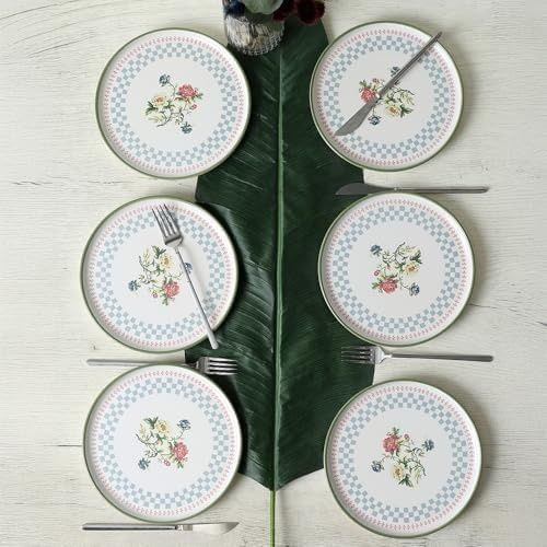 Diğer 142783243880920140557466 Rose Pasta Tabağı 22 Cm 6 Adet 22911 Açık