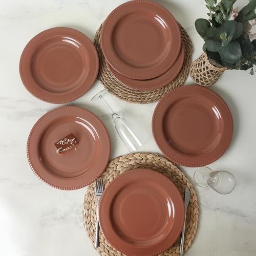 Diğer 142783243883130140557466 Kahverengi Servis Tabağı 27 Cm 6 Adet 605 Açık