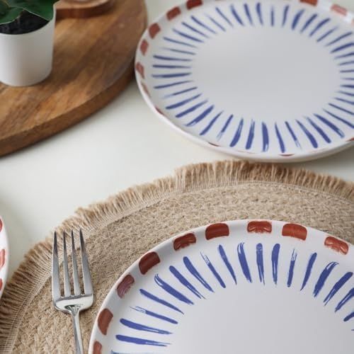 Diğer 142783243891190140557466 Red Pasta Tabağı 22 Cm 6 Adet 21606 Açık