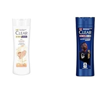 Diğer 142783244422550140557466 Clear Kil Terapisi Arınmış Ve Yumuşak Saçlar Şampuan 350 Ml X2 + Clear Men Şampuan Vinícius Júnior 350 Ml X2