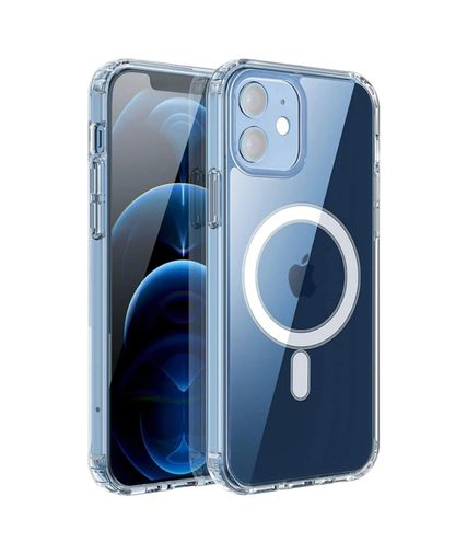 Diğer 2211526 Apple Uyumlu Iphone , 12 Kılıf Kamera Lens Korumalı Magsafe Destekli Şeffaf Darbe Emici Sert Kapak