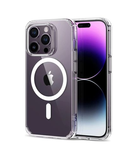 Diğer 2211534 Apple Uyumlu Iphone , 14 Pro Max Kılıf Kamera Lens Korumalı Magsafe Destekli Şeffaf Darbe Emici Sert Kapak