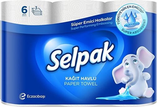 Diğer 32639083 Selpak 6'lı Kağıt Havlu