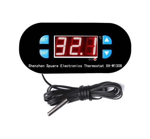 Diğer 37892154 Röle Çıkışlı Dijital Termostat 12V Sıcaklık Kontrol Cihazı Xh W1308