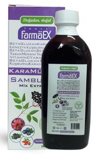 Diğer 4143368 Kara Mürver Şurubu - Farmaex - 150 Ml Karamürver Sıvı Ekstresi