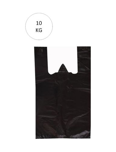 Diğer 47310389 Siyah Atlet Poşet Küçük Boy 25X45 Cm Takriben 1.110 Adet 10 Kg