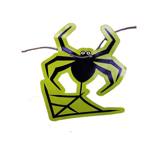 Diğer 47412212310 Örümcek Şekilli Asmalı Halloween Flama Banner Afiş 2 Metre.