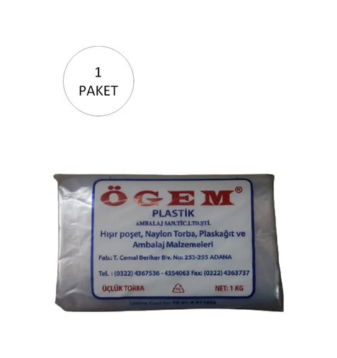 Diğer 47591959 Bakkaliye Naylon Torba Üçlük 26X45 Cm 1 Kg 1 Paket Takriben 135 Adet