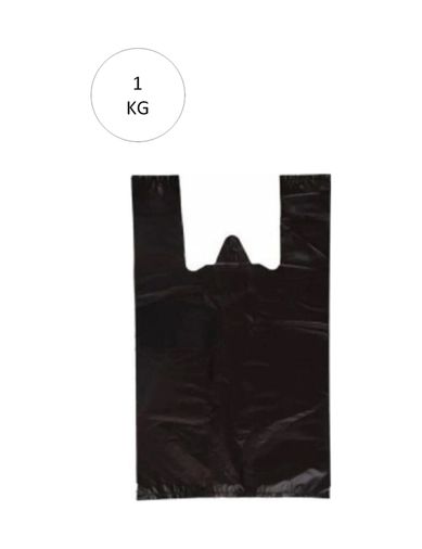 Diğer 53662254 Siyah Atlet Poşet Mini Boy 20X34 Cm Takriben 235 Adet 1 Kg