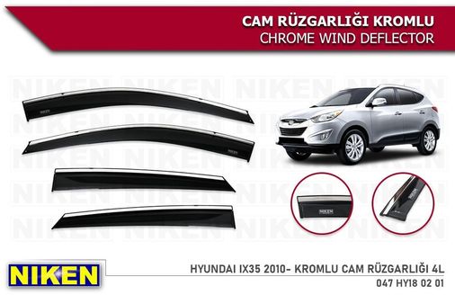 Diğer 53967537 Hyundai İx35 Kromlu Cam Rüzgarlığı Niken 2010+ Sonrası