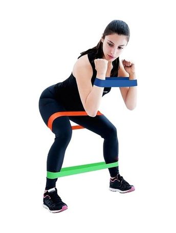 Diğer 562741008222 Pilates Direnç Lastiği Seti 5 Adet Altın  -  Gül