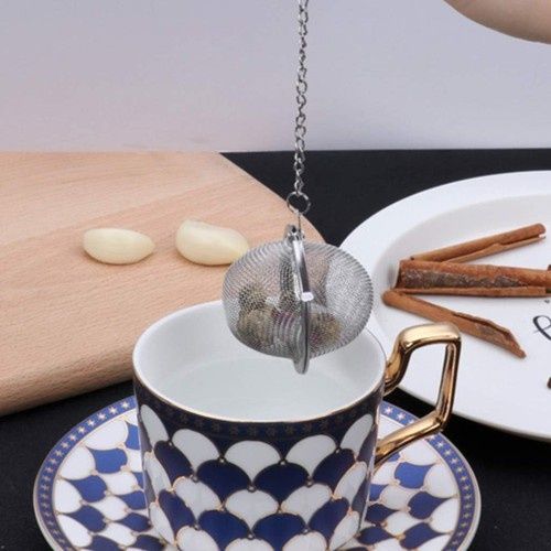 Diğer 562741420739 Paslanmaz Çelik Çay Filtresi Ahşap - Gri