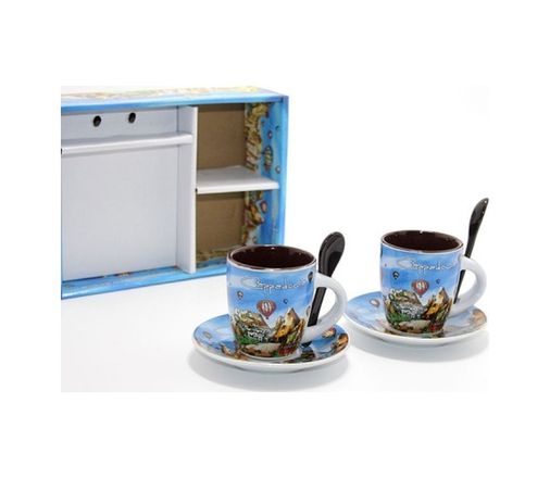 Diğer 562741438602 Yöresel İkili Fincan Seti Altın  -  Gül