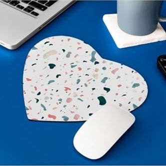 Diğer 57855210111898580184975 Efektli Şık Tasarım Kalp Mouse Pad 22 Cm X 19 Cm