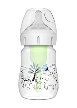 Diğer 57855210114092080184975 150 Ml Pp Geniş Ağız Anti-Kolik Options+, Orman Fil Desenli, Tekli Paket Açık