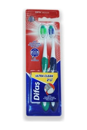 Diğer 57855210118146780184975 Ultra Clean İkili Diş Fırçası Açık Ahşap