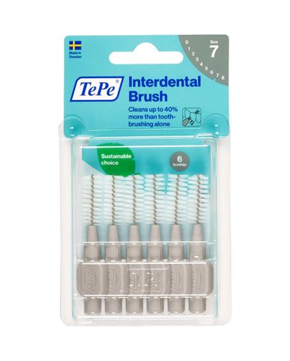 Diğer 57855210118175880184975 1.3 Mm - Gri Diş Arayüz Fırçası 1 X 6 Adet Açık Ahşap