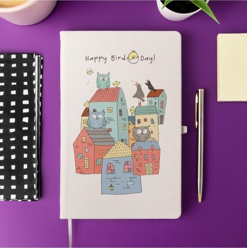 Diğer 57855210120359980184975 Happy Birdday Not Defteri 13X21 Cm 103 Ivory