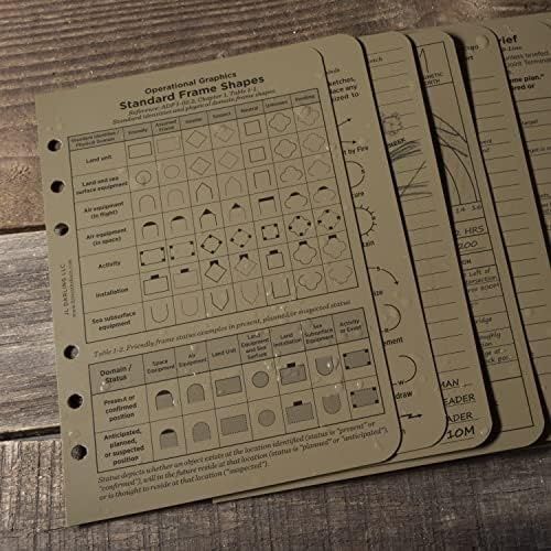 Diğer 57855210120456980184975 Rite İn The Rain All Weather Taktik Referans Kartı Seti, 4 5/8 "x 7", Taba Levhalar No. 9200T-R 103 Ivory