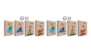 Diğer 57855210120471780184975 Spiralli Defter, A4, 80 Yaprak, 70G Kağıt, Çizgili, Anadolu Mirası Desenli, 500 Mikron Pp Kapak, Dayanıklı Ve Çevre Dostu Tasarım 2Li Paket 103 Ivory