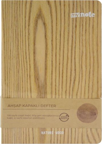 Diğer 57855210120615180184975 A5 Ahşap Kağıt Kaplı Defter Ahşap Rengi 103 Ivory