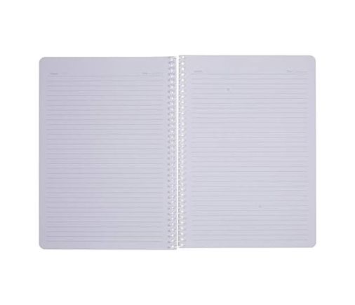 Diğer 57855210120672480184975 A4 Pet Spiralli Karton Kapaklı Defter 144 Yaprak - Çizgili - Mavi 103 Ivory
