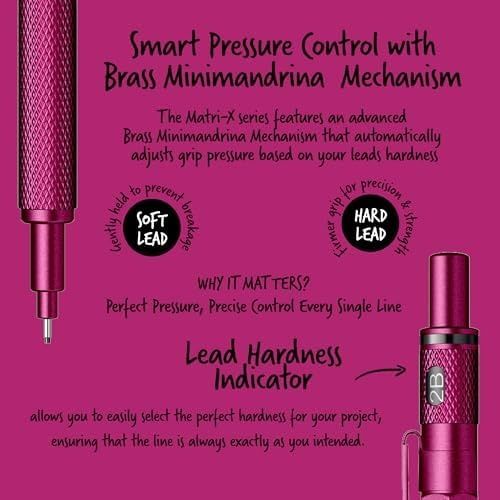 Diğer 57855210121226680184975 Office Matri-X Versatil 0.7 Mm Metalik Pembe Şeffaf Amb.