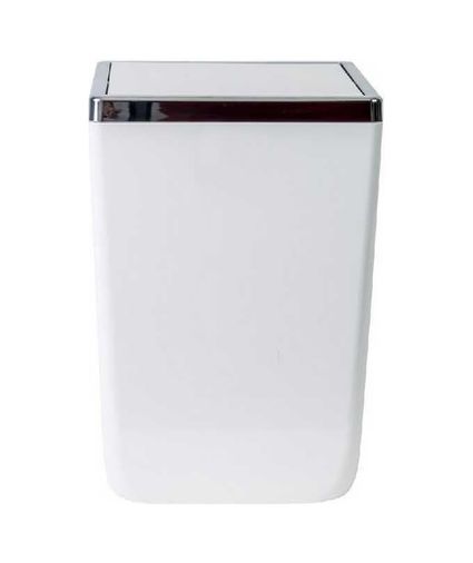 Diğer 57855210121828680184975 Kapaklı Kova, Plastik/çelik, 6 Lt, 175 X 175 X 260 Mm, Beyaz 10L Siyah