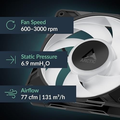 Diğer 57855210123673080184975 Arctic P12 Pro Argb 120Mm 3000Rpm 77Cfm Yüksek Performans Kasa Fanı Acfan00309A
