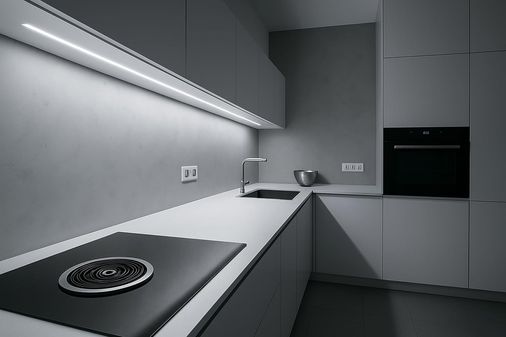 Diğer 57855210123906580184975 Tezgah Altı Led Aydınlatma, 50 Cm, Beyaz Işık, Dekoratif Armatür, On-Off Tuşlu Açık Lacivert
