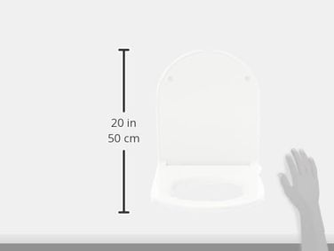 Diğer 57855210124113580184975 Universal Droplast Slim Klozet Kapak Açık Ahşap