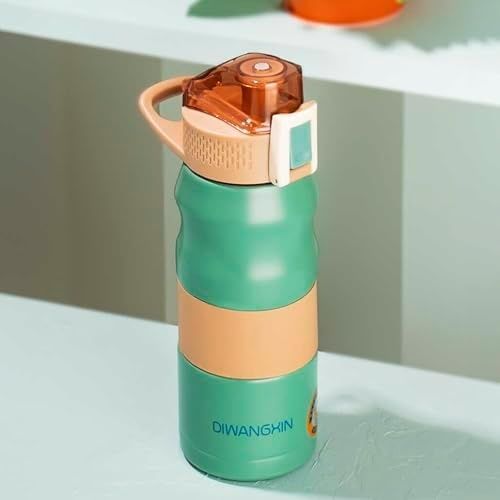 Diğer 57855210125190980184975 Cooker 1393-4 Paslanmaz Çelik Sızdırmaz Çift Katmanlı Yalıtımlı Çay Kahve Termosu Yeşil 350 Ml Açık Beyaz
