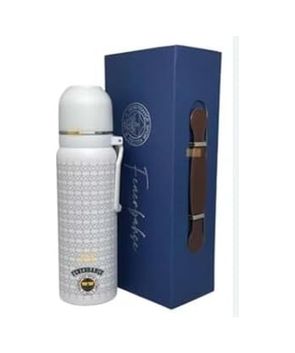 Diğer 57855210125691780184975 650Ml Lisanslı Çift Katlı Paslanmaz Çelik Termos 8 Saat Sıcak Soğuk Hediye Kutulu Beyaz 50 X 22