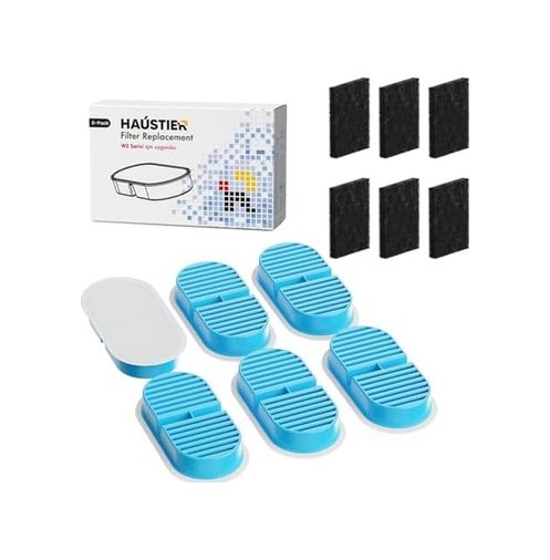 Diğer 57855210126399480184975 Haustier W2 Otomatik Kedi Su Sebili Uyumlu Filtre Seti 6 Adet 50 X 22