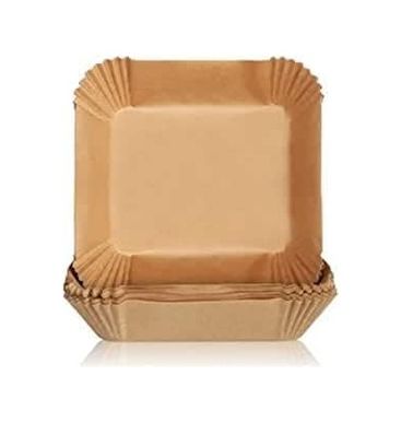 Diğer 57855210126572480184975 Airfryer Pişirme Kağıdı,xl-Xxl Büyük Boy, Kare, 200 Adet Hava Fritöz Parşömen Fırın Kağıdı Tek Kullanımlık Kağıt Fırın Fritöz Pişirme Kızartma Tavası Için Uygun 20Cm 50 X 22