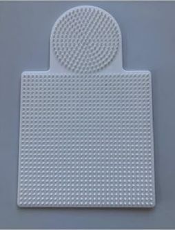 Diğer 57855210128329580184975 Hdg 2 Adet Ütü Ile Yapışan Boncuk Dizme Tablası Büyük Boy - Kare : 15,5 Cm - Daire : 8,5 Cm - Beyaz Renk