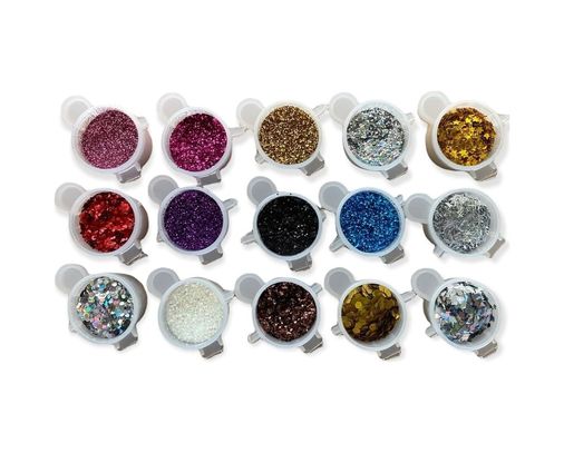 Diğer 57855210128359880184975 Epoksi Reçine 15 Adet Glitter Sim Set Tırnak Süsleme Seti Kalıcı Oje Holografik Karışık Set A6
