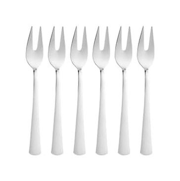 Diğer 57855210131290380184975 Limon Ve Fondü Çatalı Seti, Çelik, 11 Cm, Gümüş Metalik, 6 Parça Açık Ceviz