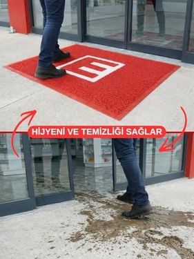 Diğer 57855210131849880184975 Eczane Önü Paspası E Logo Giriş İşyeri Eczane Mağaza Girişi Kapı Önü Kıvırcık Hijyen Halısı 60X80 Cm 50 X 22